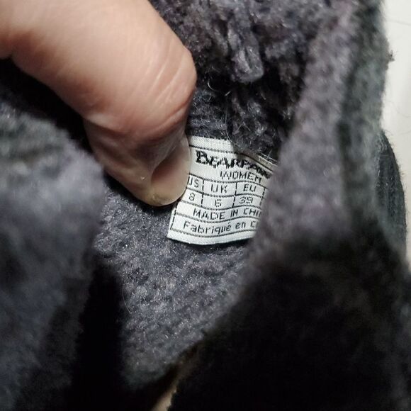 Bearpaw Gray Wool Platform Ankle Boots Size 8 - Picture 11 of 14